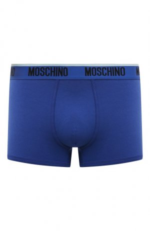 Хлопковые боксеры Moschino. Цвет: синий