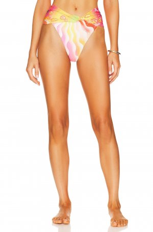 Низ бикини x REVOLVE Lily Bikini Bottom, цвет Solaris Shimmer Agua Bendita