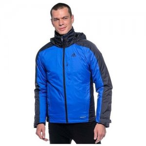 Куртка , размер XS EUR162, синий adidas. Цвет: синий