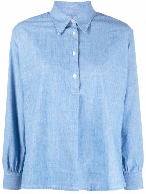 Рубашка с длинными рукавами A.P.C.. Цвет: синий