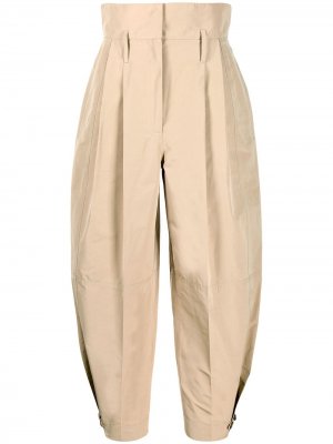 Укороченные брюки с завышенной талией Givenchy. Цвет: бежевый