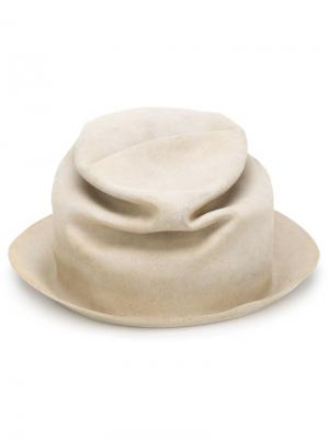 Фетровая шляпа Horisaki Design & Handel. Цвет: телесный