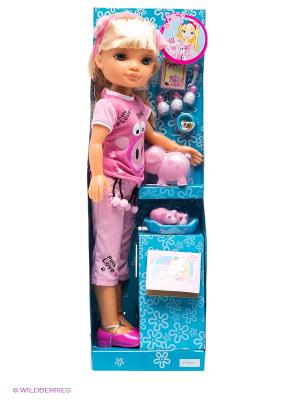Кукла Нэнси и свинки Famosa. Цвет: розовый, бежевый, голубой