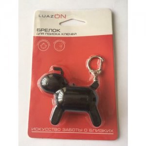Брелок для поиска ключей - Собака Черный Luazon Home. Цвет: черный