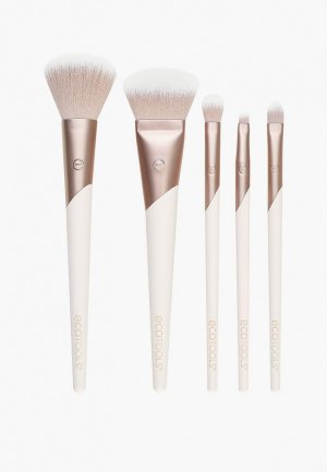 Набор кистей для макияжа Ecotools Luxe Natural Elegance Kit, 5 шт.. Цвет: золотой