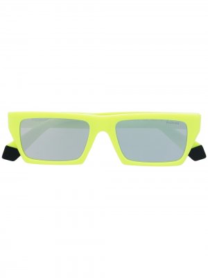 Солнцезащитные очки в квадратной оправе из коллаборации с Polaroid MSGM. Цвет: зеленый