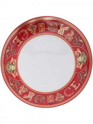 Тарелка Virtus Holiday 21 см Versace Tableware. Цвет: красный