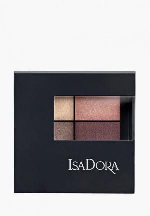 Тени для век Isadora Eyeshadow Quartet 11, 3,5 гр. Цвет: коричневый