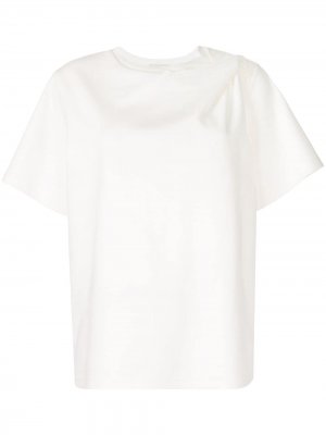 Блузка с перекрученной деталью Goen.J. Цвет: белый