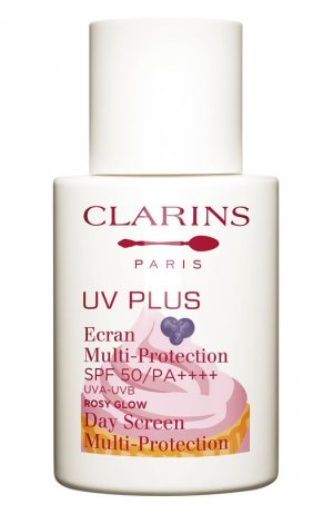 Дневной крем UV Plus Rosy Glow SPF50 (30ml) Clarins. Цвет: бесцветный