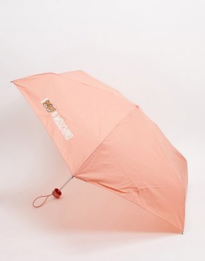 Розовый маленький зонтик Moschino
