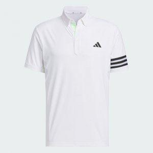 Футболка-поло 3-stripes Mesh Vent, белый Adidas
