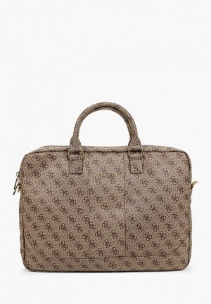Сумка Guess для ноутбука 15 4G, Uptown Bag PU Brown. Цвет: коричневый