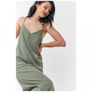 Платье , размер 44, зеленый FLY. Цвет: зеленый/хаки