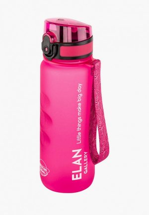 Бутылка спортивная Elan Gallery 500 мл Style Matte, с углублениями для пальцев. Цвет: розовый
