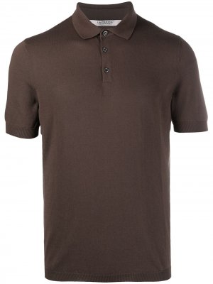 Рубашка поло с короткими рукавами D4.0. Цвет: коричневый