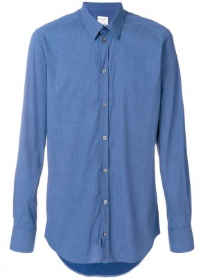 Классическая рубашка Bagutta. Цвет: синий