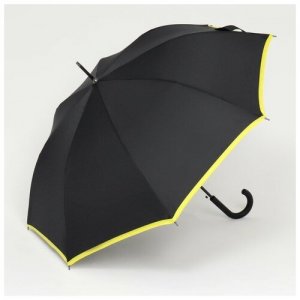 Зонт-трость , желтый, черный Queen Fair