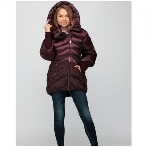 Куртка  зимняя, силуэт полуприлегающий, грязеотталкивающая, ветрозащитная, размер 44, бордовый Volcante. Цвет: бордовый