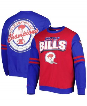 Мужской красный пуловер Buffalo Bills All Over 2.0 свитшот Mitchell & Ness