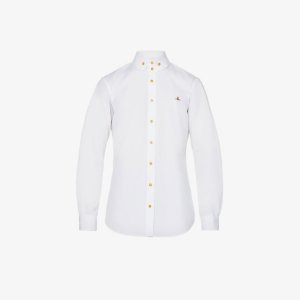 Рубашка Krall из органического хлопка с вышитым логотипом , белый Vivienne Westwood