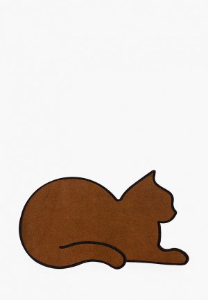 Коврик придверный Balvi Cat, 70х42 см. Цвет: коричневый
