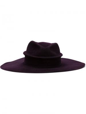 Фетровая шляпа Cordobes Gladys Tamez Millinery. Цвет: розовый и фиолетовый