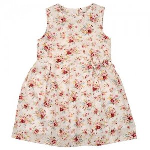 Платье , размер 110, белый, розовый Mini Maxi. Цвет: белый