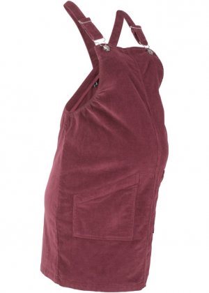 Вельветовое платье для беременных с нагрудником , красный Bpc Bonprix Collection