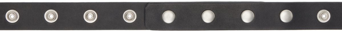 Черный ремень с кнопками Rick Owens