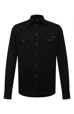 Джинсовая рубашка Dolce & Gabbana. Цвет: чёрный