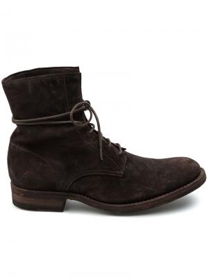 Потёртые ботинки на шнуровке LEclaireur Made By L'Eclaireur. Цвет: коричневый