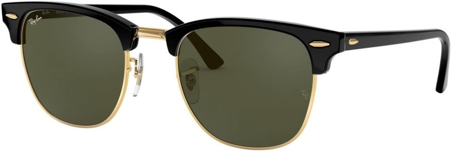 Солнцезащитные очки 0RB3016 Clubmaster , цвет Black on Arista/Green Ray-Ban