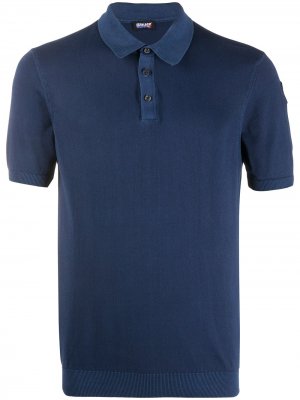 Рубашка-поло с короткими рукавами Blauer. Цвет: синий