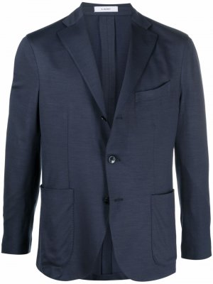 Однобортный пиджак Boglioli. Цвет: синий