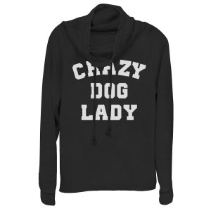 Пуловер с воротником-хомутом для юниоров Crazy Dog Lady Unbranded