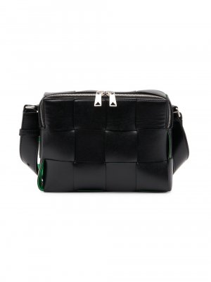 Кожаная сумка через плечо Borsa Intrecciato , черный Bottega Veneta
