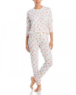 Пижамный комплект с длинными рукавами и принтом , цвет White AQUA