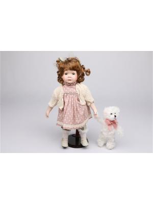 Кукла с мишкой ESTRO. Цвет: бледно-розовый, белый, кремовый