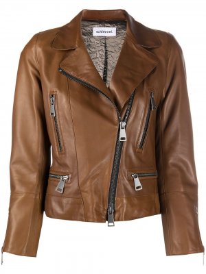 Байкерская куртка Sylvie Schimmel. Цвет: коричневый