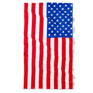 Полотенце пляжное Flag USA La Redoute Interieurs. Цвет: синий/ белый/ красный