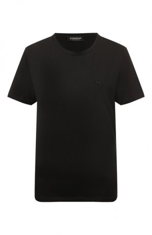Хлопковая футболка Dondup. Цвет: чёрный