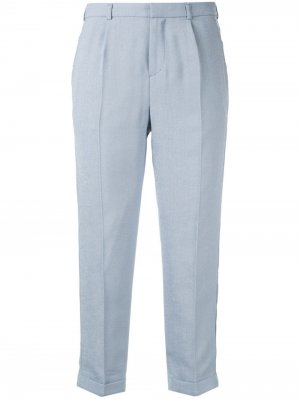 Укороченные брюки Loveless. Цвет: синий