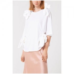 Блуза для женщин цвет белый размер 44 Simone Rocha. Цвет: белый