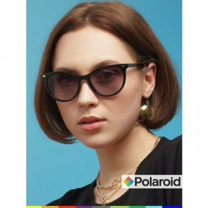 Солнцезащитные очки PLD4107S807, черный Polaroid. Цвет: черный