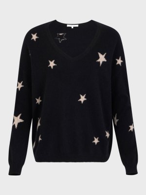 Кашемировый джемпер Lorette Stars , черный Gerard Darel