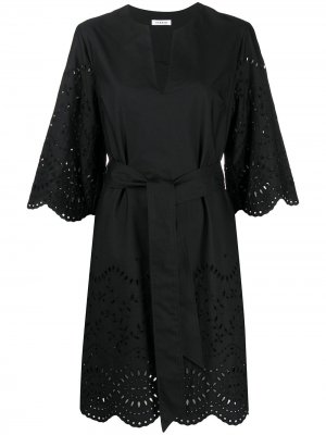 Платье с длинными рукавами и вышивкой P.A.R.O.S.H.. Цвет: черный