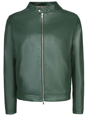 Кожаная куртка Roberto P. Цвет: зеленый