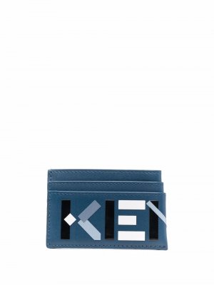 Картхолдер с логотипом Kenzo. Цвет: синий