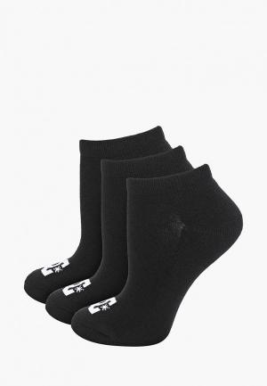 Носки DC Shoes SPP ANKLE 3P M SOCK KVJ0. Цвет: черный